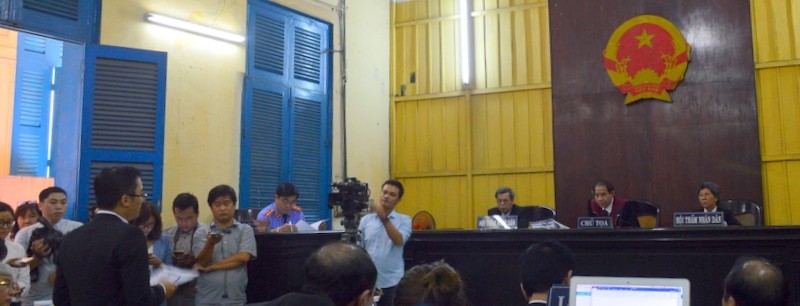 Ông Nguyễn Văn Phương đại diện Grab tại phiên tòa