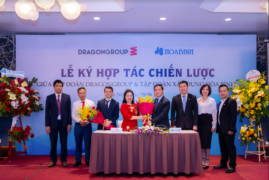 Tập đoàn Xây dựng Hòa Bình (HBC) và Tập đoàn DragonGroup ký kết hợp tác chiến lược