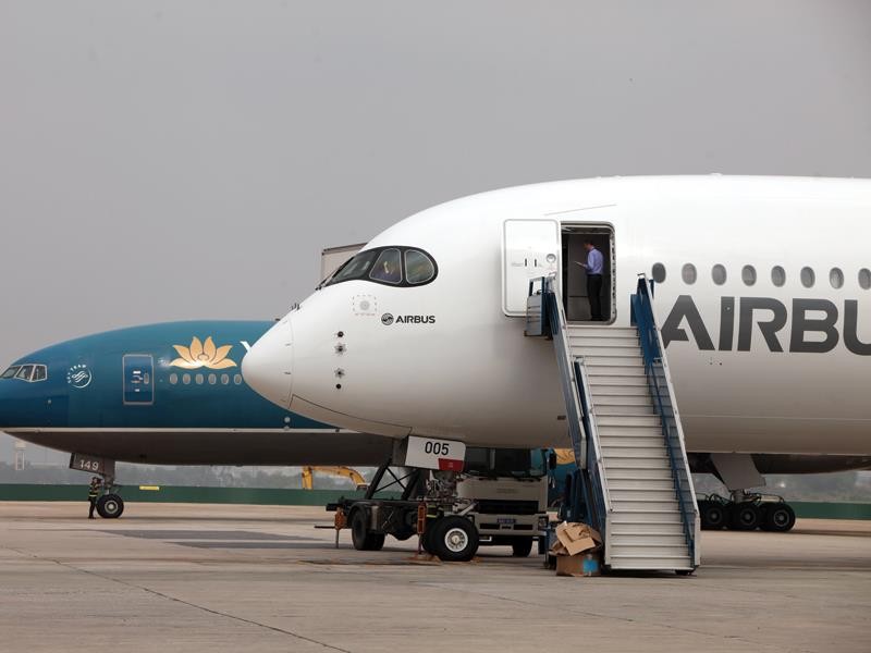Máy bay Airbus hiện chiếm tới 70% đội tàu bay của tất cả các hãng hàng không tại Việt Nam. Ảnh: Đức Thanh