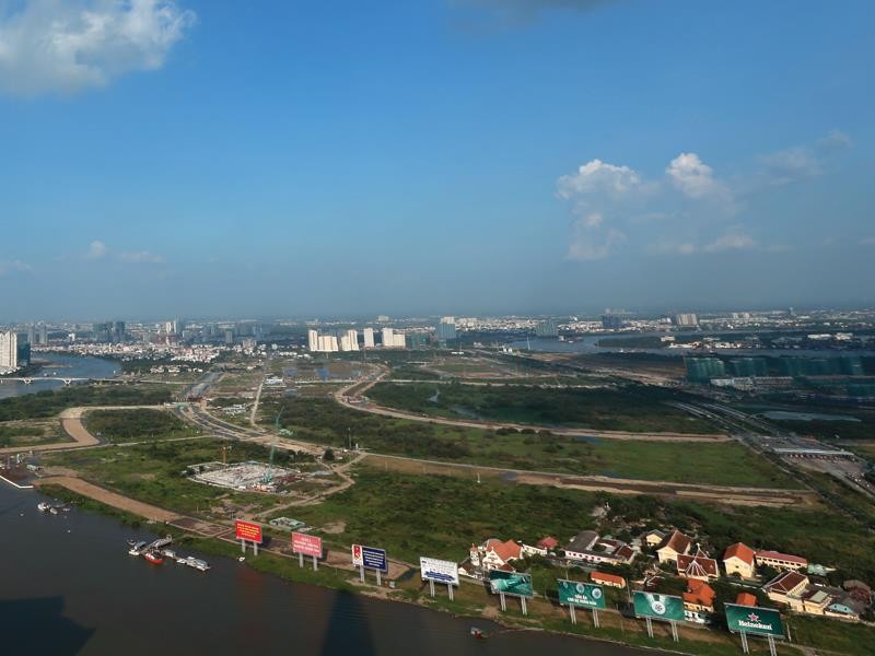 TP. HCM dự định phát triển Thủ Thiêm thành một “Phố Đông Sài Gòn”. Ảnh: Đức Thanh