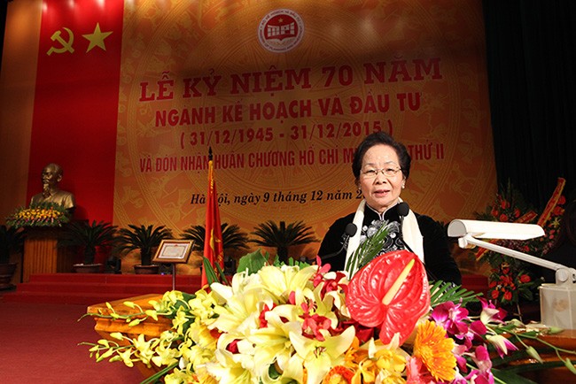 Phó Chủ tịch nước Nguyễn Thị Doan đánh giá cao những đóng góp quan trọng của Ngành trong những thời điểm khó khăn của đất nước cũng như trong đổi mới tư duy, hội nhập quốc tế.