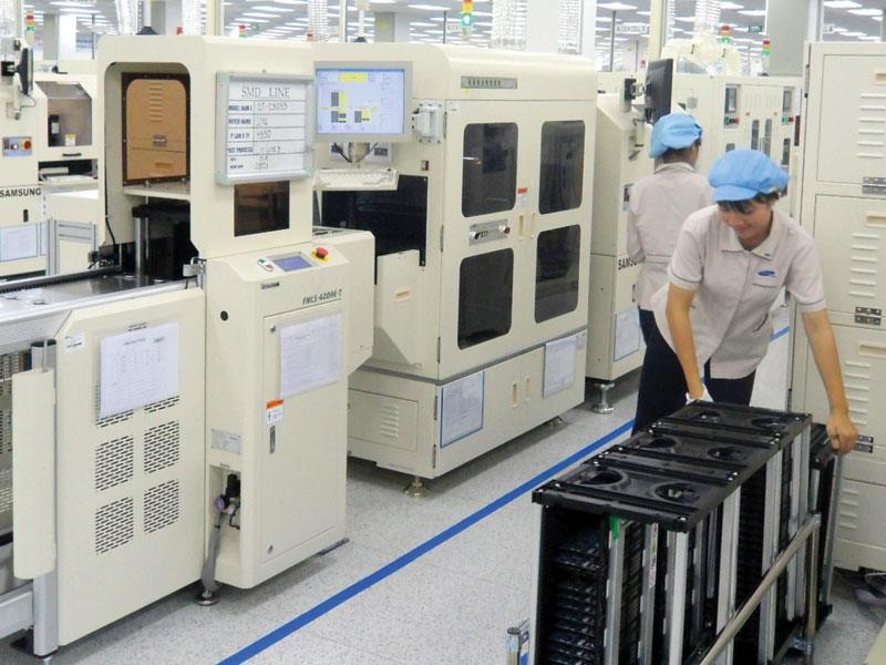 Samsung đang nỗ lực để cùng với doanh nghiệp Việt Nam tham gia chuỗi sản xuất toàn cầu. Ảnh: Đức Thanh