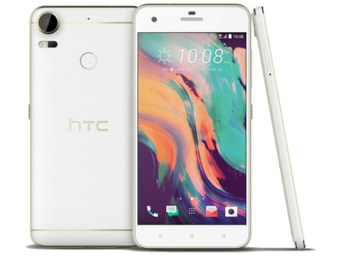 HTC Desire 10 màu trắng.