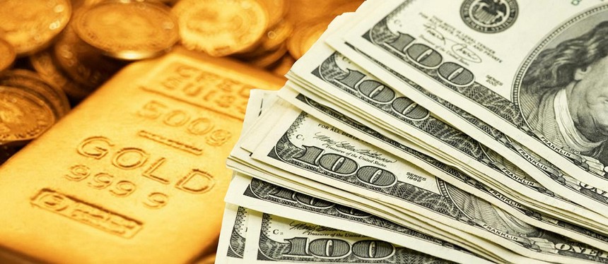 Sáng ngày 17/8, giá vàng quay đầu giảm và tỷ giá trung tâm lùi về 21.842 đồng/USD