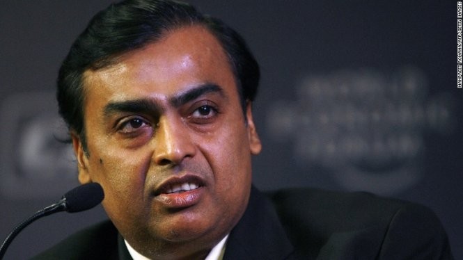 Ông Mukesh Ambani đang bắt tay xây dựng mạng 4G quốc gia tại Ấn Độ - Ảnh: CNN