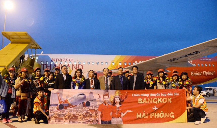 Vietjet khai trương đường bay  Hải Phòng - Bangkok (Thái Lan)
