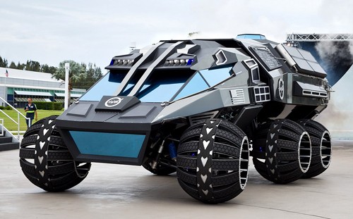 Mars Rover concept trông giống một chiếc Batmobile. Ảnh:Carscoops.