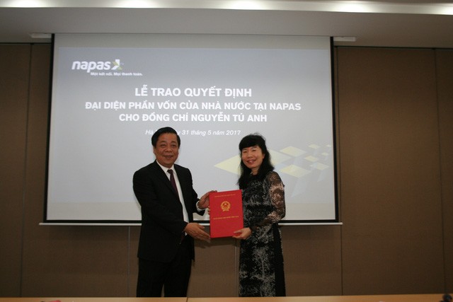 Hội đồng Quản trị NAPAS đã nhất trí bầu bà Nguyễn Tú Anh giữ chức vụ Chủ tịch HĐQT nhiệm kỳ 2015 – 2020.