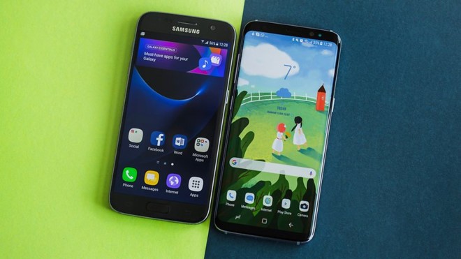 Có bước nhảy vọt về thiết kế nhưng doanh số của Galaxy S8 vẫn thấp hơn S7. Ảnh: Androidpit.