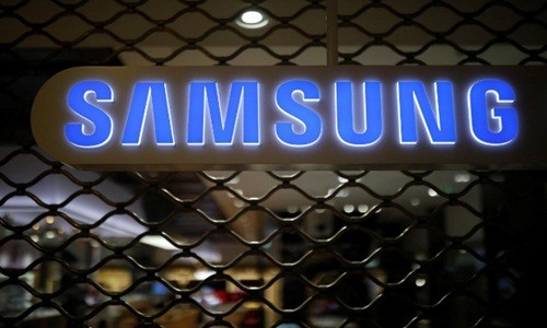 Logo trên tòa nhà của Samsung ở Seoul (Hàn Quốc). Ảnh: Reuters