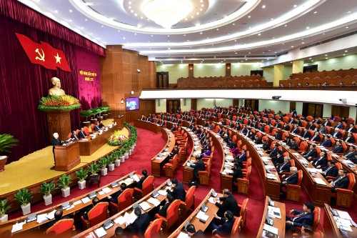 Hội nghị Trung ương 6, khoá 12 đã thông qua Nghị quyết về đổi mới, sắp xếp tổ chức bộ máy của hệ thống chính trị. Ảnh: VGP/Quang Hiếu.