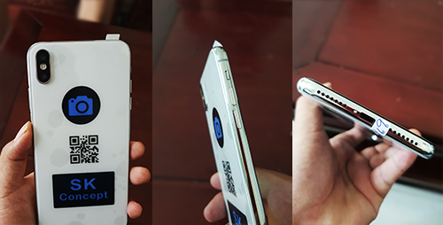 Mẫu smartphone nhái có thiết kế tương tự iPhone Xs Max của Apple nhưng kém hoàn thiện.