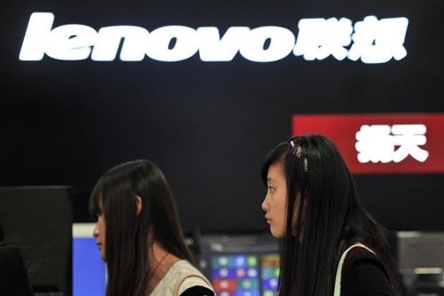 Gian hàng của Lenovo tại một sự kiện ở Trung Quốc. Ảnh: Reuters