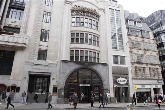 Trụ sở ngân hàng Goldman Sachs tại thủ đô London, Anh. (Nguồn: AFP/TTXVN).