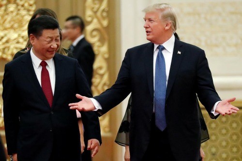 Chủ tịch Trung Quốc - Tập Cận Bình và Tổng thống Mỹ - Donald Trump. Ảnh: Reuters.