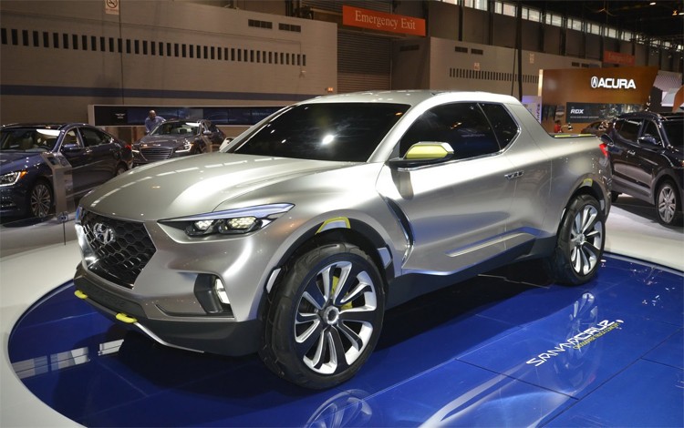 Santa Cruz concept - tiền thân của mẫu bán tải đầu tiên của Hyundai. Ảnh: Techmalak.