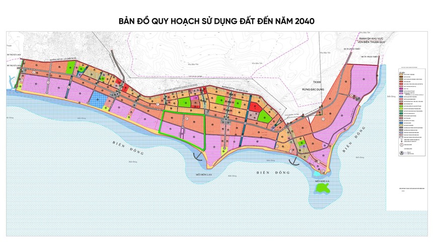 Bản đồ quy hoạch sử dụng đất của xã Tân Thành đến năm 2040 vừa được công bố cho thấy bức tranh toàn cảnh của khu vực Kê Gà trong tương lai.