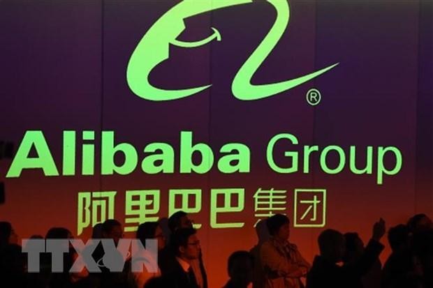 Biểu tượng của Alibaba tại sàn chứng khoán Hong Kong, Trung Quốc. (Nguồn: AFP/TTXVN).