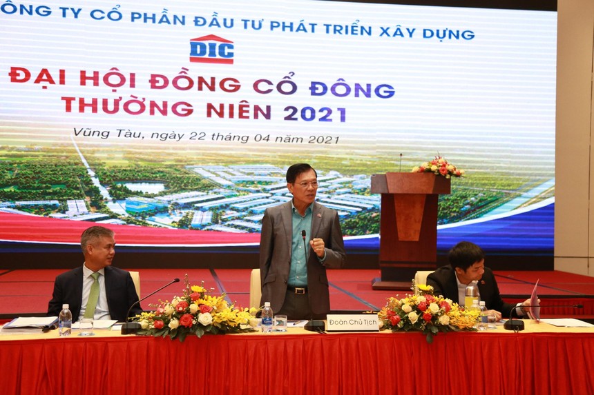 Ông Nguyễn Thiện Tuấn – Chủ tịch HĐQT Tập đoàn DIC phát biểu khai mạc tại Đại hội.