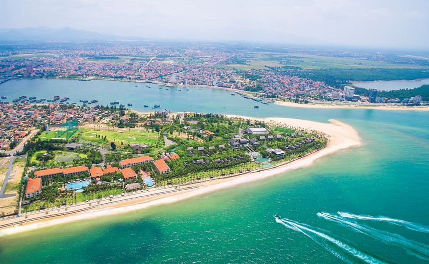 Bán đảo Bảo Ninh, nơi đang được quy hoạch với hàng loạt khách sạn và khu nghỉ dưỡng đẳng cấp.