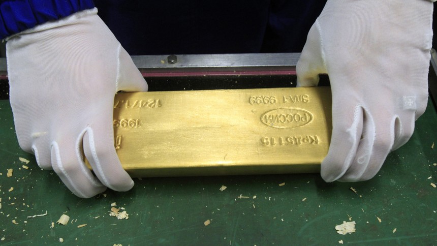 Nga mua 1 triệu ounce vàng trong tháng 4