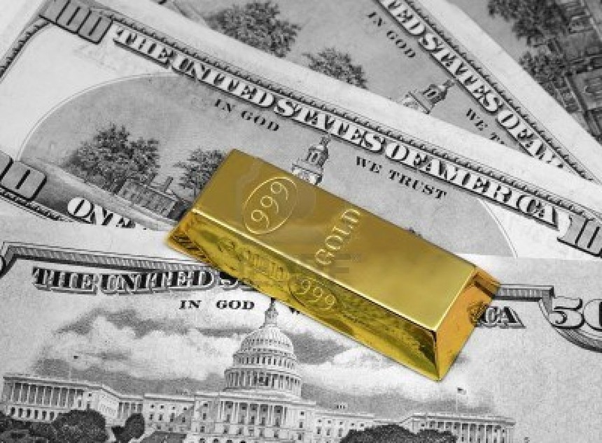 USD tăng mạnh, giá vàng không có nhiều biến động