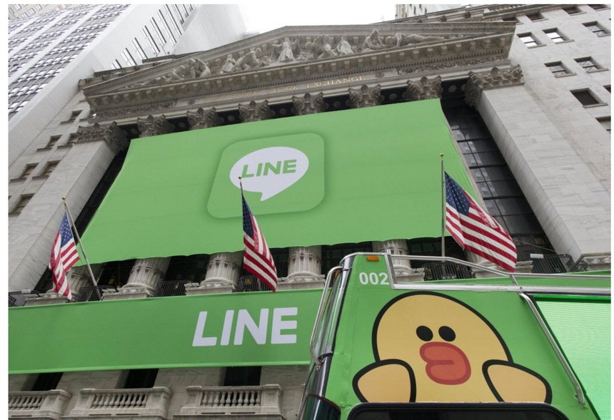Cổ phiếu Line tăng 48% sau IPO