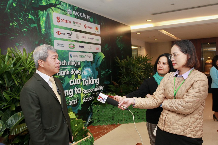 Ông Nguyễn Duy Thuận, CEO Tập đoàn Lộc Trời chia sẻ bên lề sự kiện