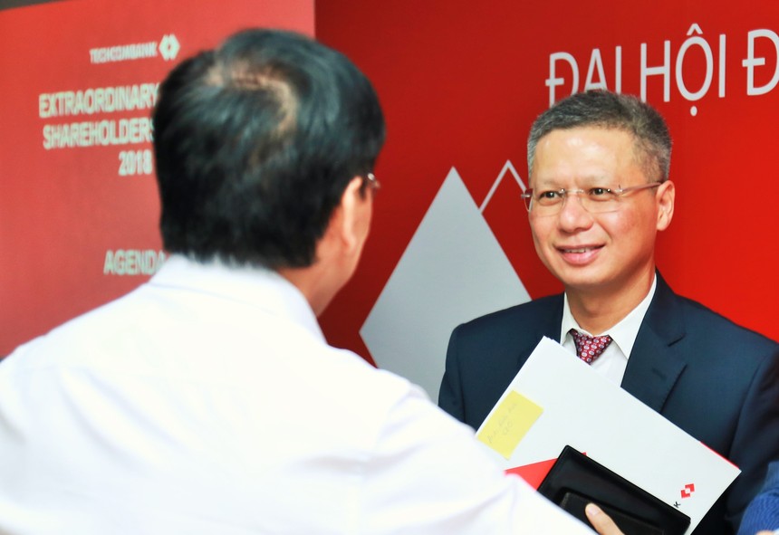 Ông Nguyễn Lê Quốc Anh, Tổng giám đốc Techcombank tại Đại hội