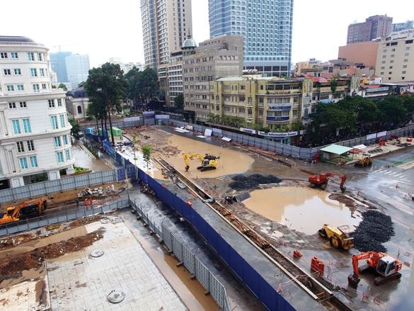 Dự kiến, Dự án metro Bến Thành - Suối Tiên sẽ được xây dựng trong thời gian 13 năm. Ảnh: Lê Toàn  