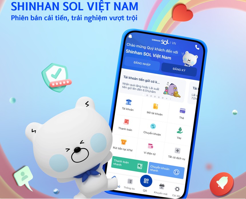 Ngân hàng Shinhan ra mắt phiên bản mới của ứng dụng Shinhan SOL Việt Nam