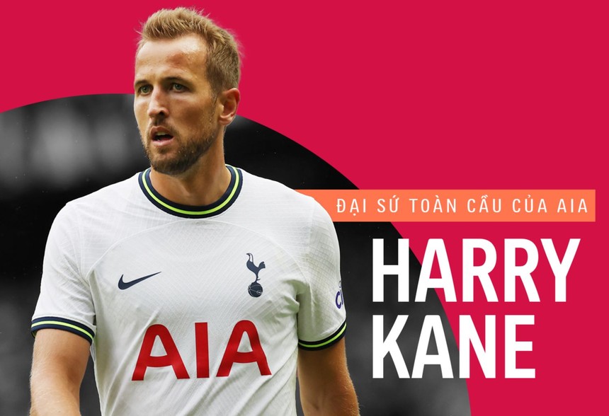 Harry Kane, tiền đạo câu lạc bộ bóng đá Tottenham Hotspur làm Đại sứ Toàn cầu của Tập đoàn AIA
