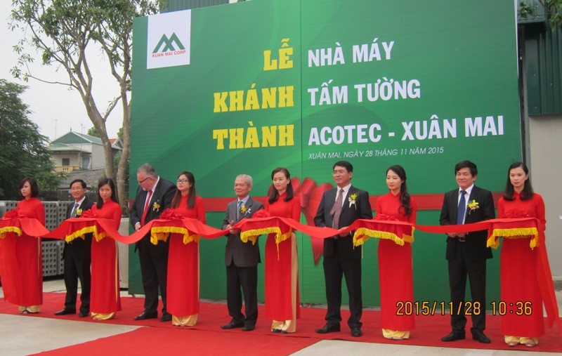XMC khánh thành giai đoạn 1 nhà máy Acotec Xuân Mai