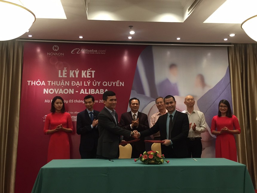 Tập đoàn Novaon chính thức trở thành đại lý ủy quyền của Tập đoàn Alibaba. Ảnh Hải Yến
