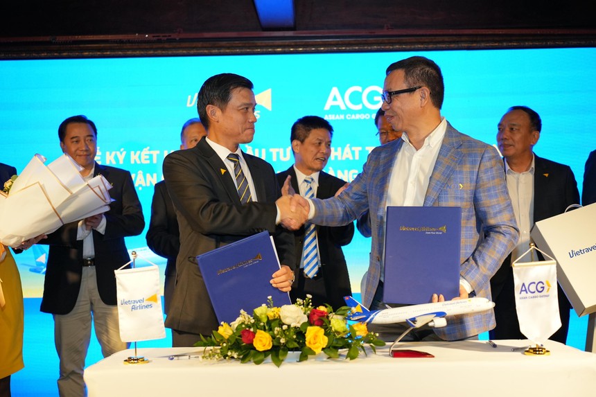Vietravel Airlines và Asean Cargo Gateway (ACG) chính thức công bố hợp tác đầu tư phát triển thị trường hàng hoá hàng không.