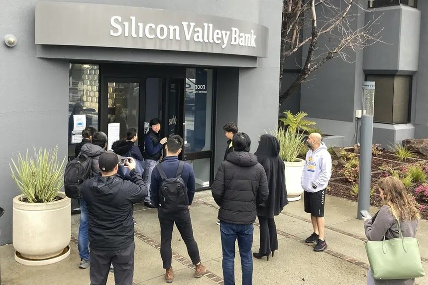 Ba ngân hàng sụp đổ gồm Silicon Valley Bank (SVB), Signature Bank và Silvergate Bank