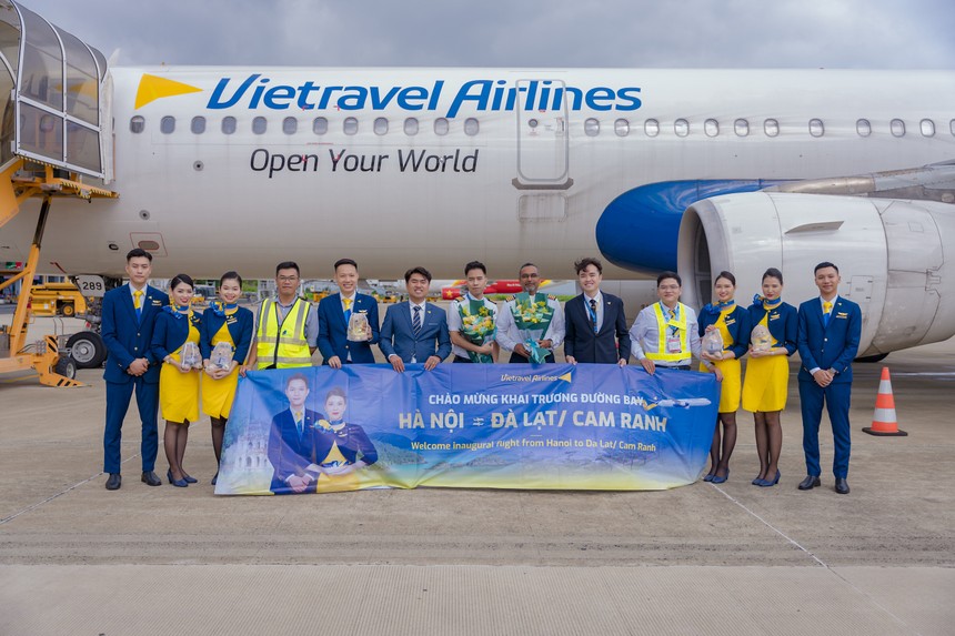 Vietravel Airlines khai trương hai đường bay mới nối Hà Nội với Đà Lạt, Nha Trang