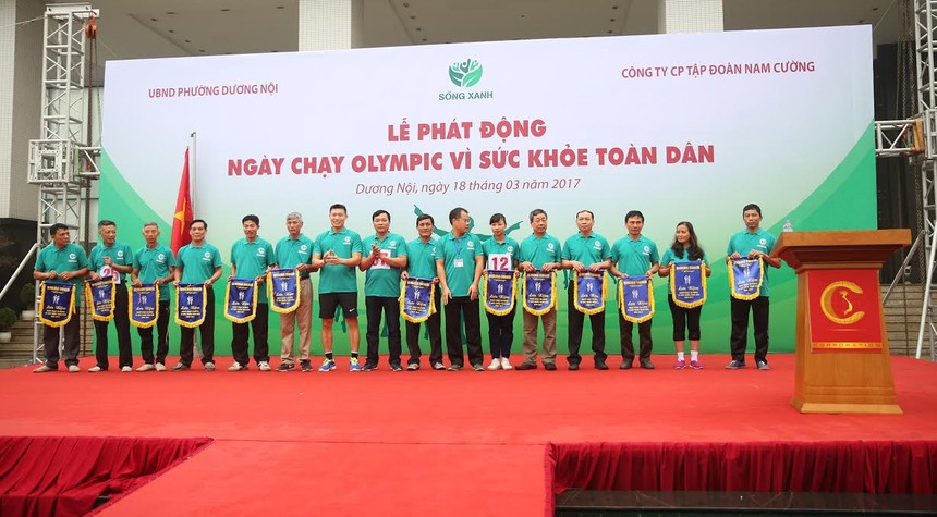 Hơn 1000 người tham giải chạy tại Khu đô thị Dương Nội