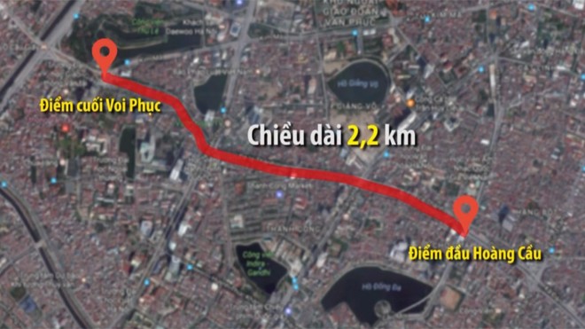 Hà Nội xin Thủ tướng xây 2,3 km đường vành đai 1 trị giá gần 7.800 tỷ đồng