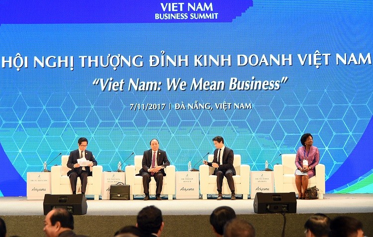 Hội nghị Thượng đỉnh Kinh doanh Việt Nam - VBS 2017. Ảnh: VGP/Quang Hiếu