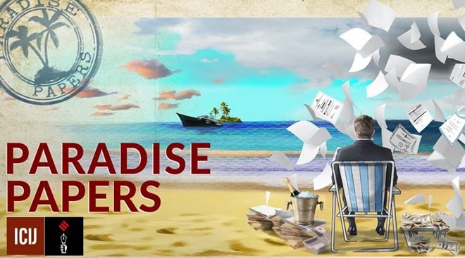 Vụ Paradise Papers đang làm chấn động giới siêu giàu và tinh hoa thế giới. (Nguồn ICIJ).