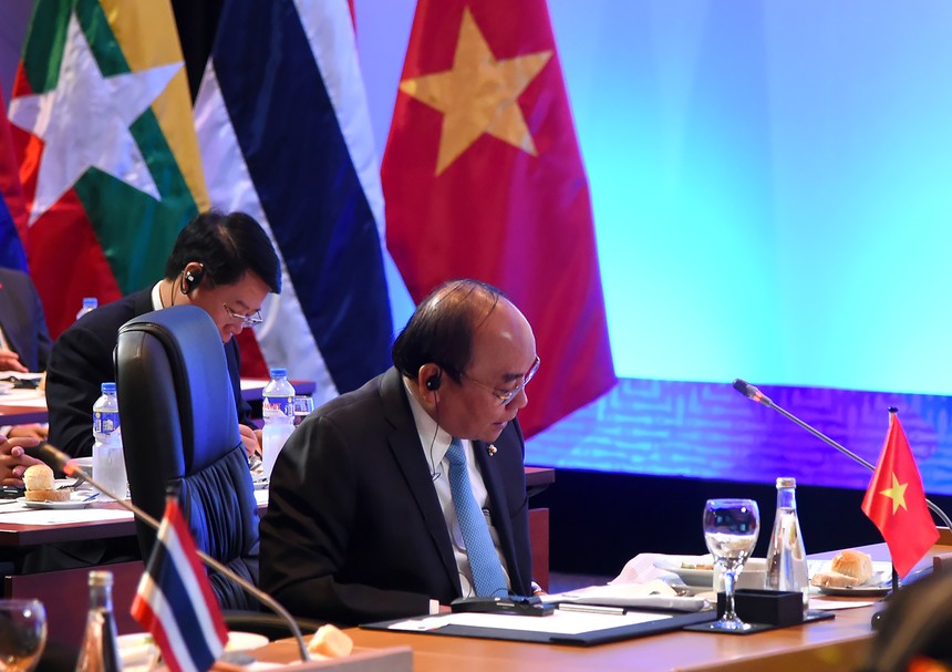 Thủ tướng Nguyễn Xuân Phúc phát biểu tại Hội nghị Cấp cao Mekong-Nhật Bản.