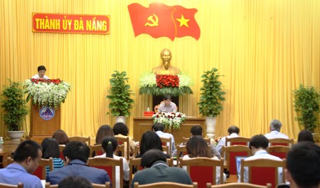 Quang cảnh họp báo do Thành ủy Đà Nẵng tổ chức