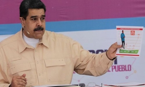 Ông Maduro công bố kế hoạch này trong chương trình TV hàng tuần. Ảnh: Reuters
