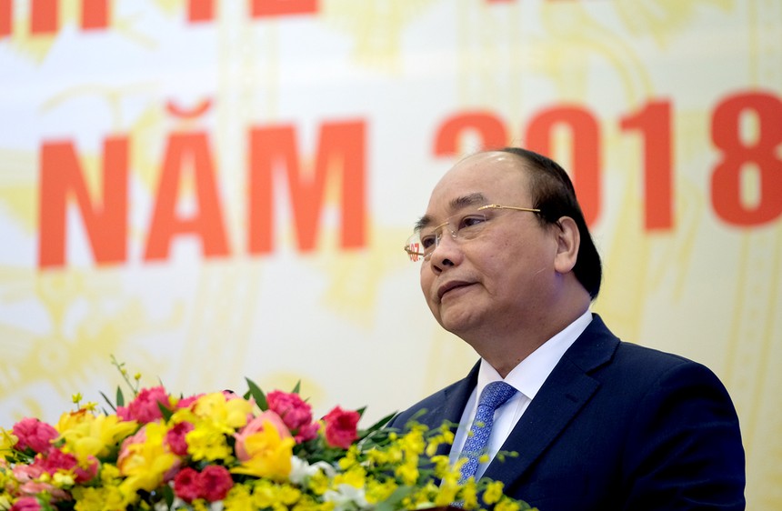 Thủ tướng Nguyễn Xuân Phúc phát biểu tại Hội nghị Chính phủ với các địa phương - Ảnh: VGP/Quang Hiếu