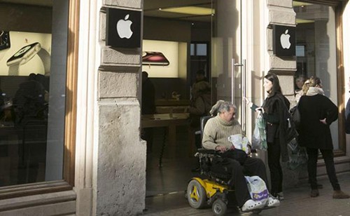 Một cửa hàng của Apple tại Tây Ban Nha.