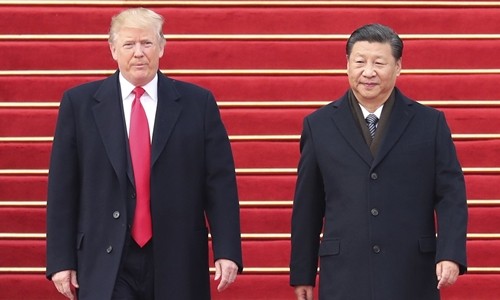 Tổng thống Mỹ Trump và Chủ tịch Trung Quốc Tập Cận Bình gặp nhau hồi tháng 11 ở Trung Quốc. Ảnh: Xinhua