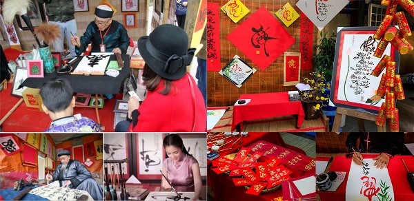 Người Việt thường gửi gắm ước nguyện về một năm thi cử đỗ đạt, học hành tấn tới, sự nghiệp như ý qua văn hóa khai bút, xin chữ đầu năm.