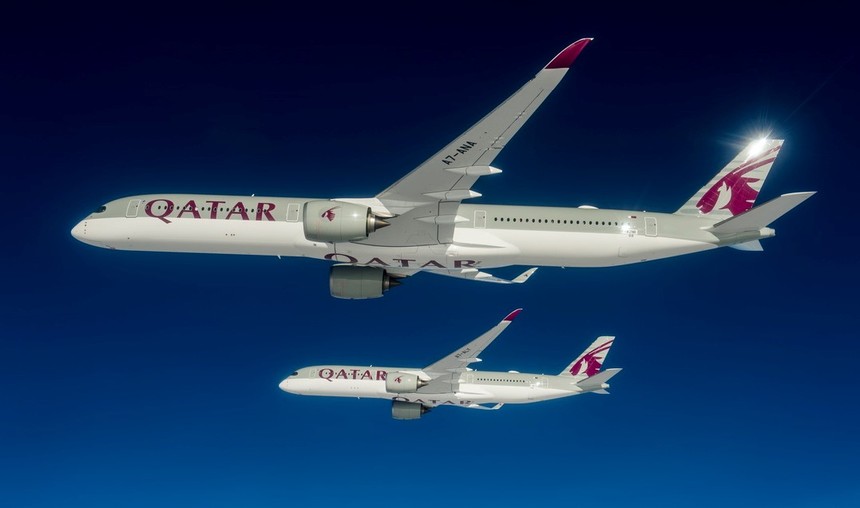 Máy bay Airbus A350 - 1000 và A350 - 900 của Qatar Airways