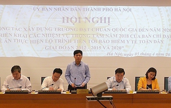 Phó Chủ tịch UBND Thành phố Hà Nội Ngô Văn Quý phát biểu tại Hội nghị.